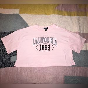 California Pink Crop Top